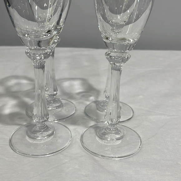 Mikasa Ardmore Fluted Champagne Glasses Vintage Elegant Crystal set of 4 - Picture 4 of 13